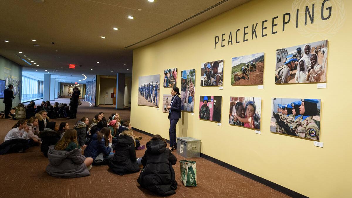 Scene at United Nations Headquarters