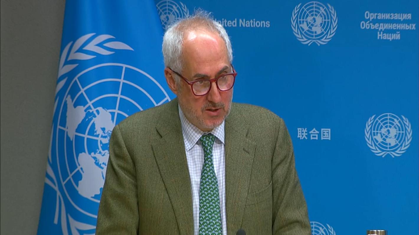 Stephane Dujarric at press briefing