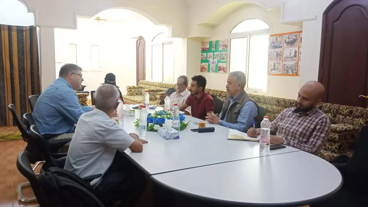 Meeting the YMACC director, Mr. Fadhl Garamah
