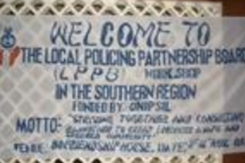 First SLP Local Policing Partnership Boards Workshop in Bo