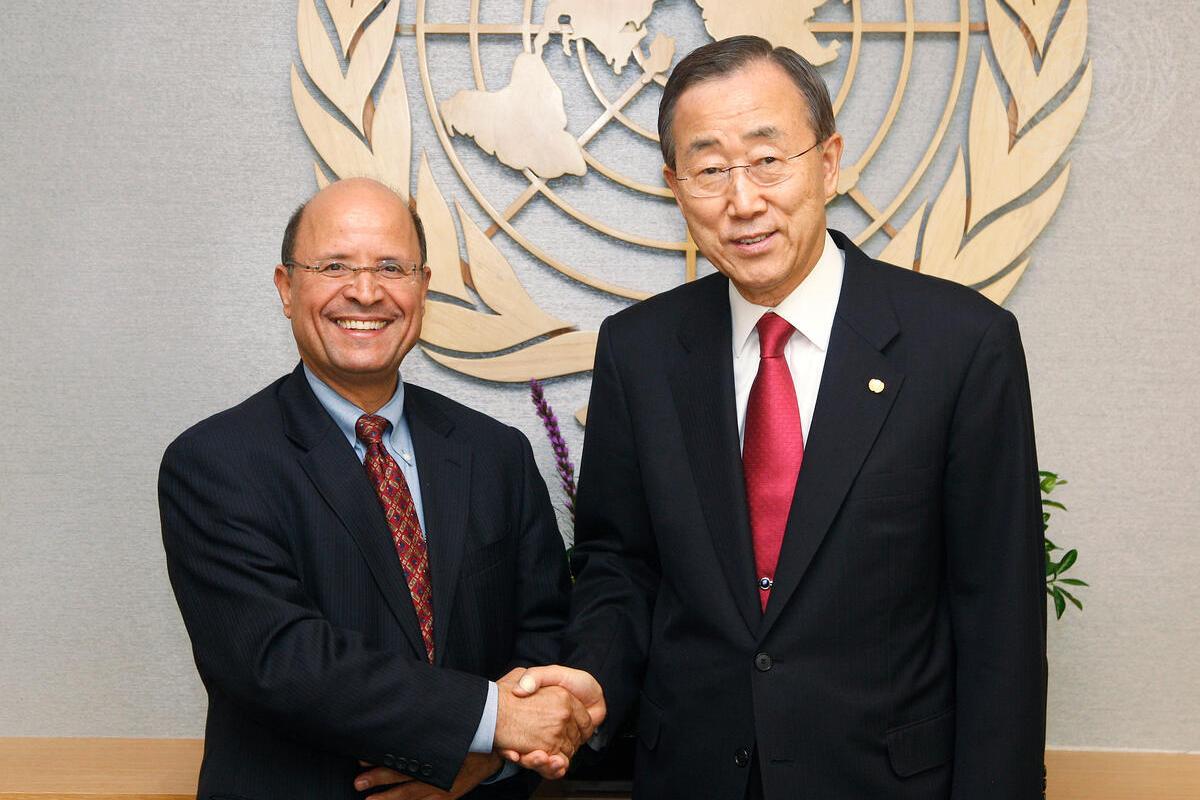 Secretary-General Ban Ki-Moon and Special Representative and Head of MINURCAT
