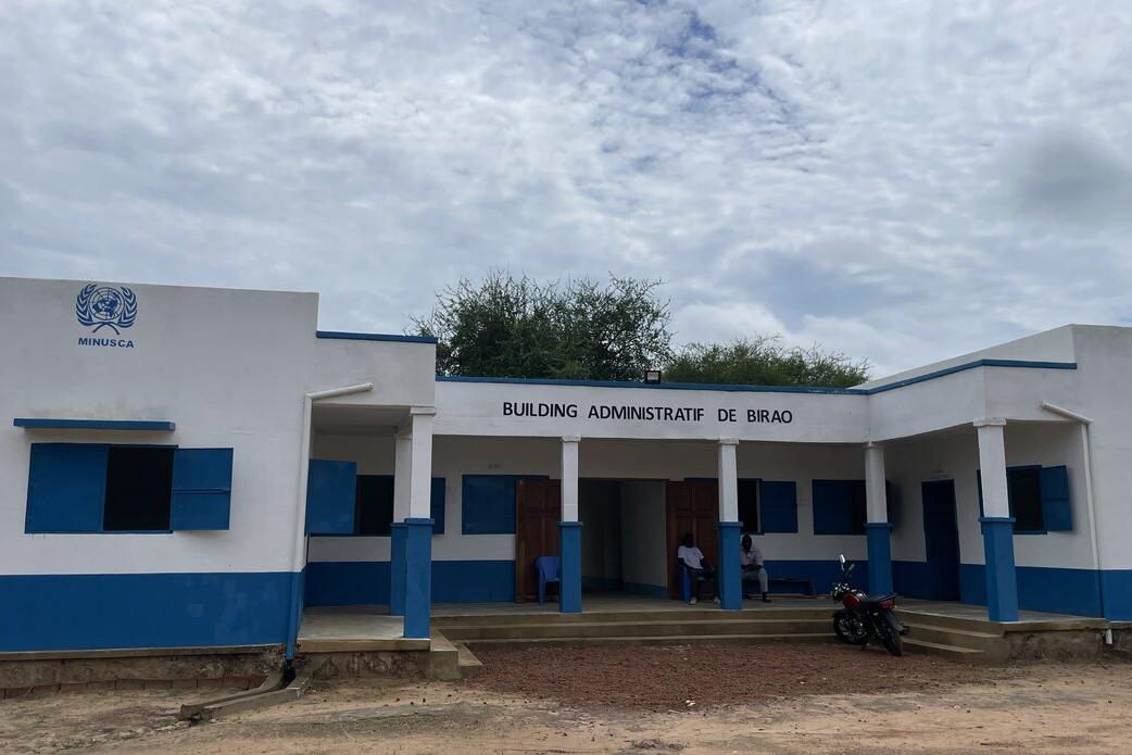 L’extérieur du bâtiment administratif de Birao.