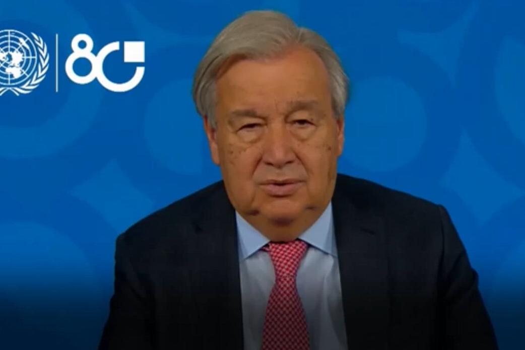 Une photo d'António Guterres, secrétaire général de l'ONU