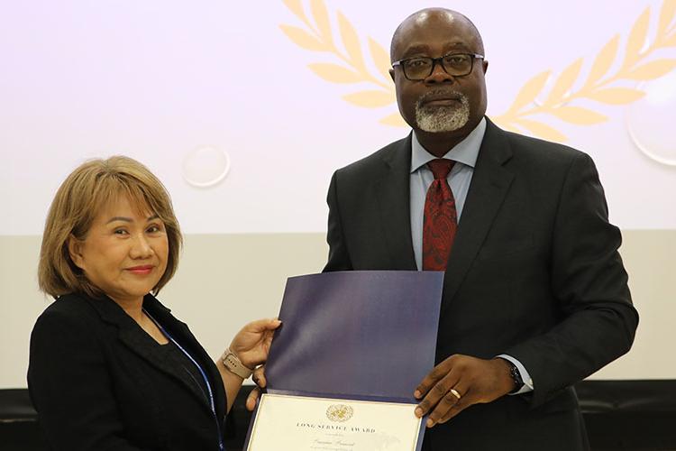 RSCE Director, Paulin Djomo and Pragaymas Prasansook (l)