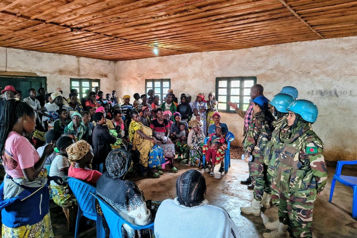 Les différentes composantes de la MONUSCO multiplient les activités de sensibilisation pour encourager la participation des femmes à la vie sociale et communautaire, tout en renforçant leur protection ainsi que celle des enfants.