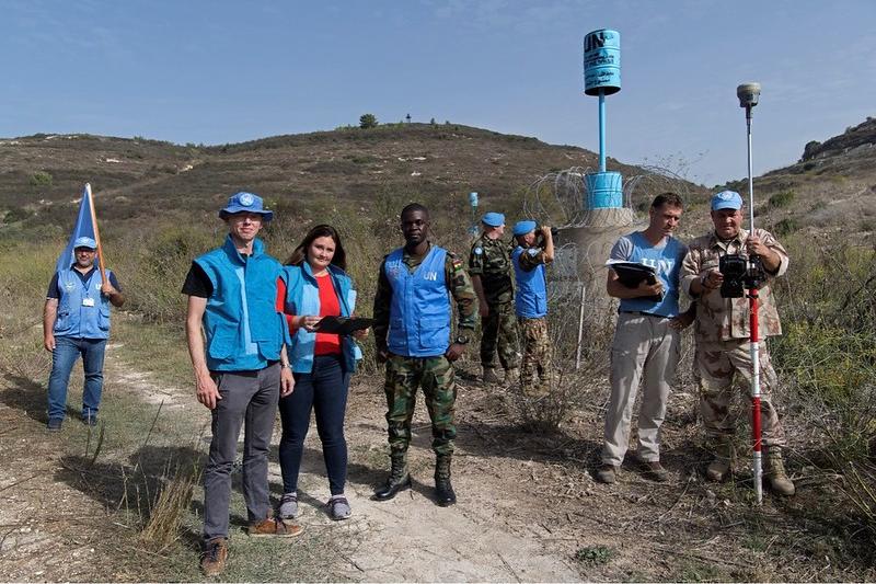 several peacekeepers standing 