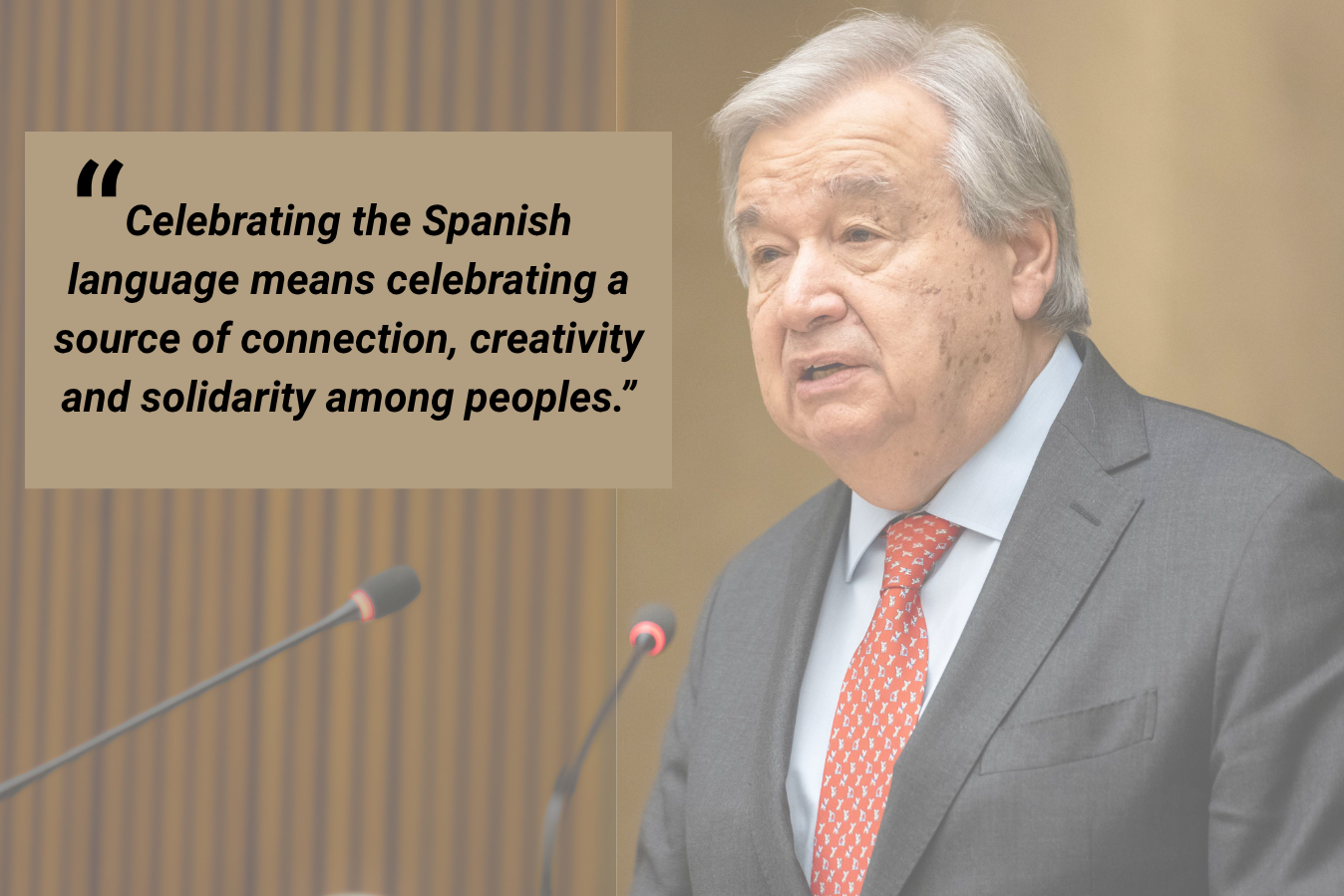 SG message: Celebrating the Spanish language means celebrating a source of connection, creativity and solidarity among peoples. May this language continue to unite voices and foster cooperation among nations 