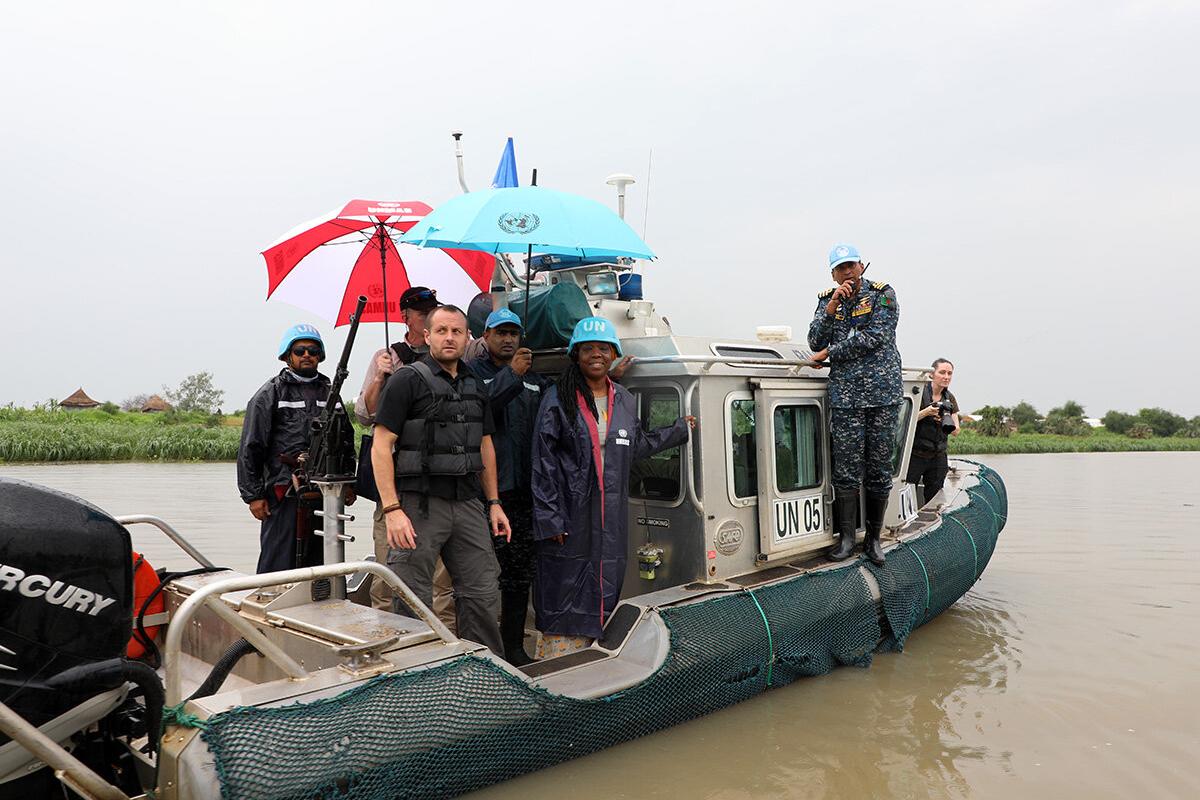 some person standing on a boat