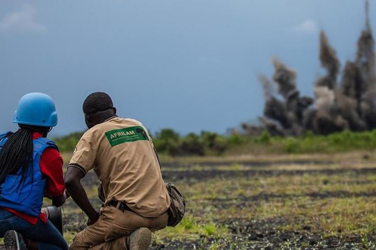 Lutte antimines en République démocratique du Congo. UNMAS RDC