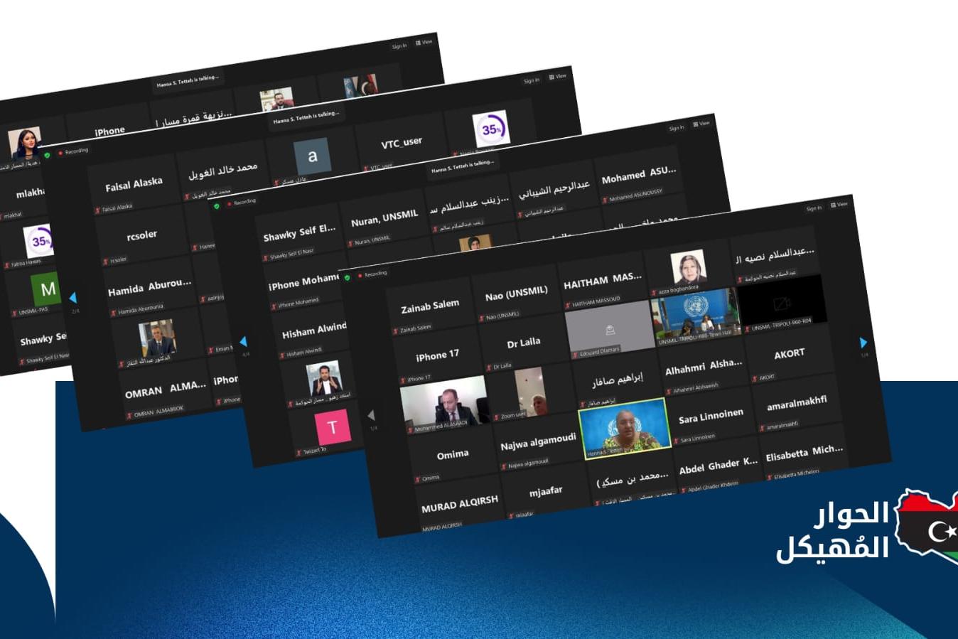 Screenshots of the meeting