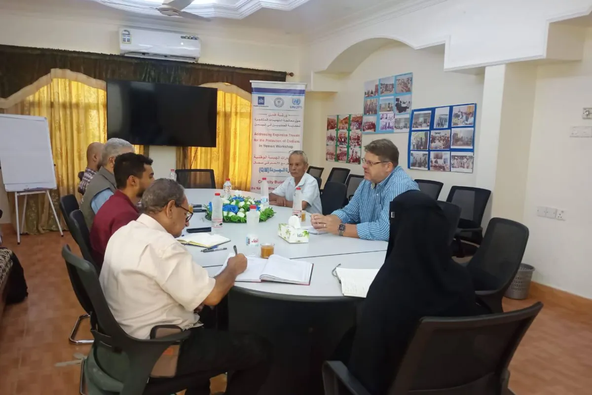 Meeting the YMACC director, Mr. Fadhl Garamah