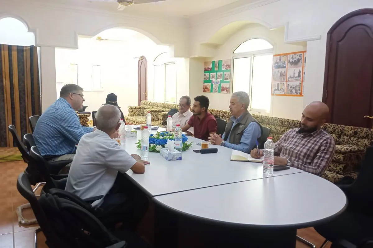 Meeting the YMACC director, Mr. Fadhl Garamah