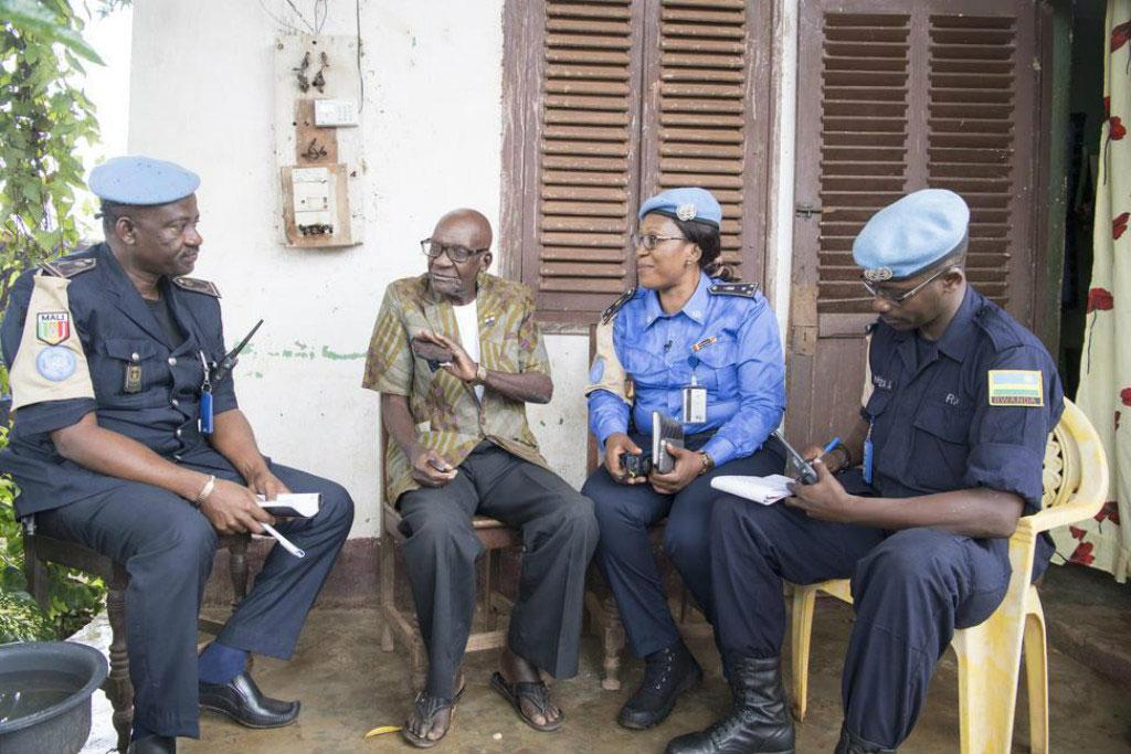 She also meets regularly with community members in central Bangui, talking to local leaders and traditional chiefs to promote gender rights.