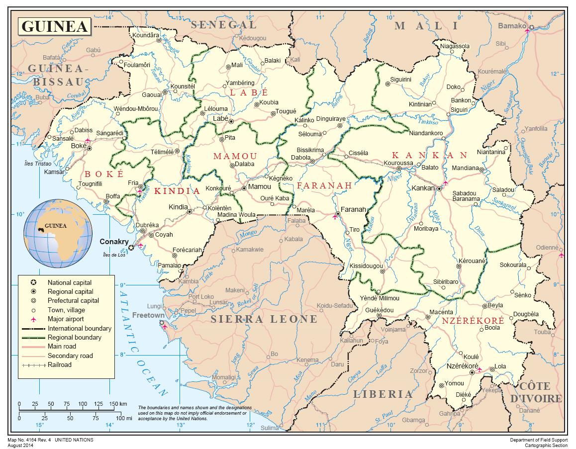 Map of Guinea