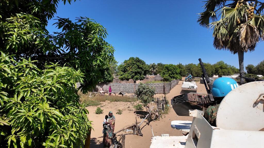 Peacekeepers in a tank.