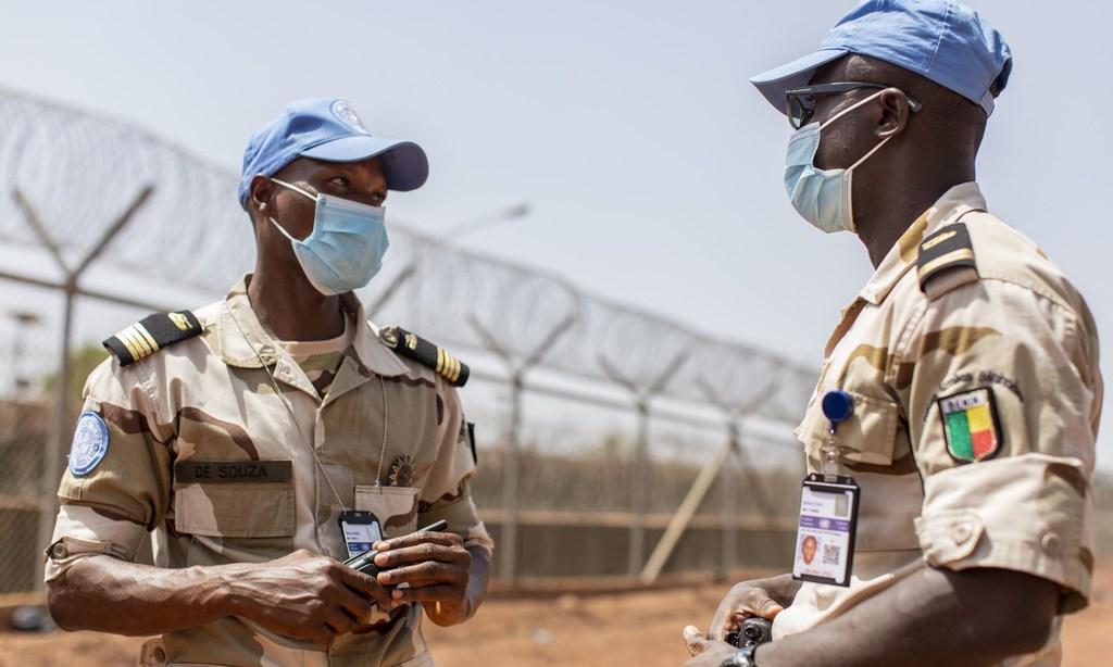 Major Akandal de Souza (left) is the Commander of the Benin contingent at MINUSMA, Mali