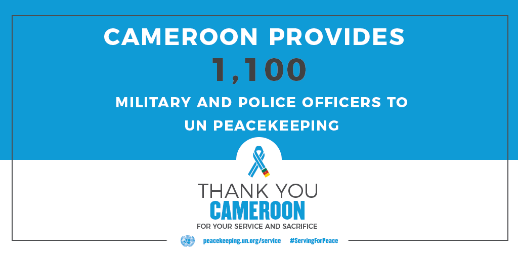 Cameroon provides 1100 peacekeepers