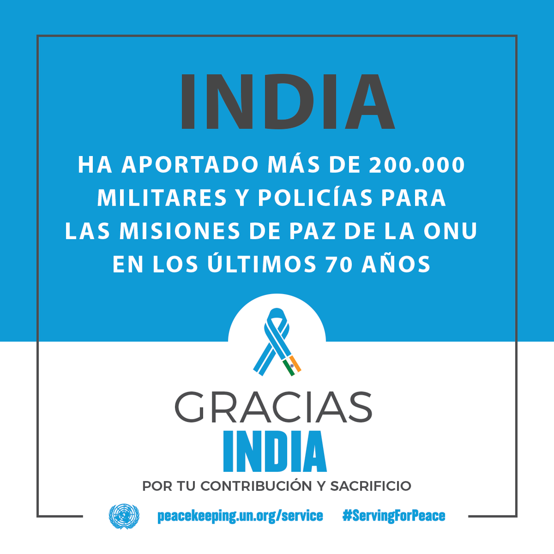 India ha aportado más de 200.000 militares y policías para las misiones de paz de la ONU